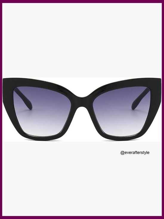 Oversized Cat Eye Sunglasses UV400 Acetate Frame main image 3